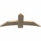 Ekena Millwork Bellingham Rough Sawn Timber Gable Bracket, Douglas Fir, 48"W x 20"H x 2"D x 6"F, 10/12 Pitch GBW048X20X0206BEL00RDF - alternate 2